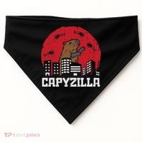 Capybara Monster Capyzilla Funny Capy Rodent Women USA-Made Doggie Bandana thumb 0