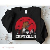 Capybara Monster Capyzilla Funny Capy Rodent Women Sweatshirt thumb 2