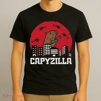 Capybara Monster Capyzilla Funny Capy Rodent Women T-Shirt thumb 3
