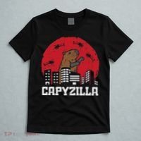 Capybara Monster Capyzilla Funny Capy Rodent Women T-Shirt thumb 5