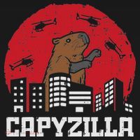 Capybara Monster Capyzilla Funny Capy Rodent Women Women's Hoodie thumb 2