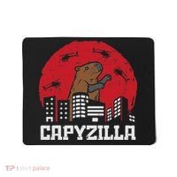 Capybara Monster Capyzilla Funny Capy Rodent Women Mousepad thumb 0