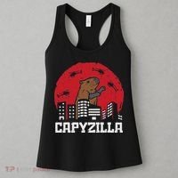 Capybara Monster Capyzilla Funny Capy Rodent Women Women's Tank Top thumb 3