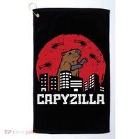 Capybara Monster Capyzilla Funny Capy Rodent Women Golf Towel thumb 0