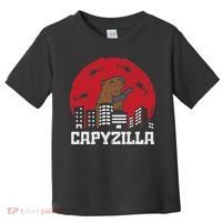 Capybara Monster Capyzilla Funny Capy Rodent Women Toddler T-Shirt thumb 0