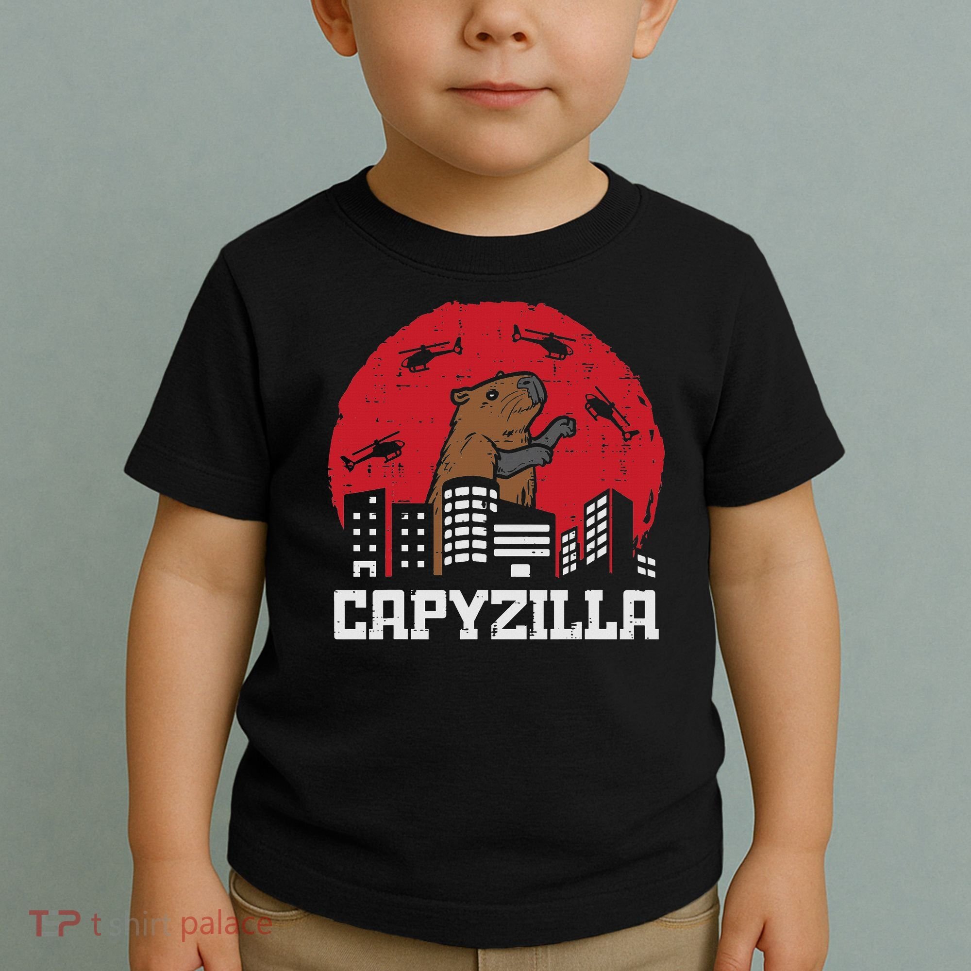 Capybara Monster Capyzilla Funny Capy Rodent Women Toddler T-Shirt