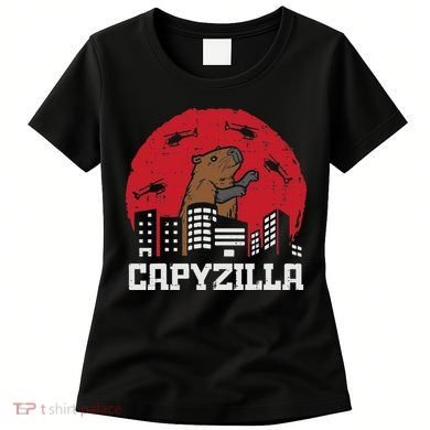 Capybara Monster Capyzilla Funny Capy Rodent Women Women's T-Shirt