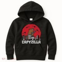 Capybara Monster Capyzilla Funny Capy Rodent Women Kids Hoodie thumb 0