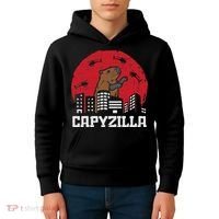 Capybara Monster Capyzilla Funny Capy Rodent Women Kids Hoodie thumb 4