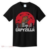 Capybara Monster Capyzilla Funny Capy Rodent Women Kids T-Shirt thumb 0