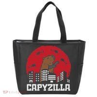 Capybara Monster Capyzilla Funny Capy Rodent Women Tote Bag thumb 0