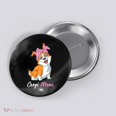 Corgi Mom Button