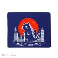 Catzilla Monster Cat Memes Retro Japan Kawaii Kaiju Mousepad thumb 0