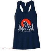 Catzilla Monster Cat Memes Retro Japan Kawaii Kaiju Women's Tank Top thumb 0