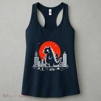 Catzilla Monster Cat Memes Retro Japan Kawaii Kaiju Women's Tank Top thumb 3