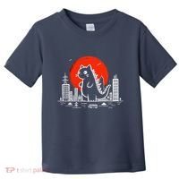 Catzilla Monster Cat Memes Retro Japan Kawaii Kaiju Toddler T-Shirt thumb 0