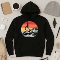 Climbing Mountain Climber Hiking Climb Funny Gift Hoodie thumb 3