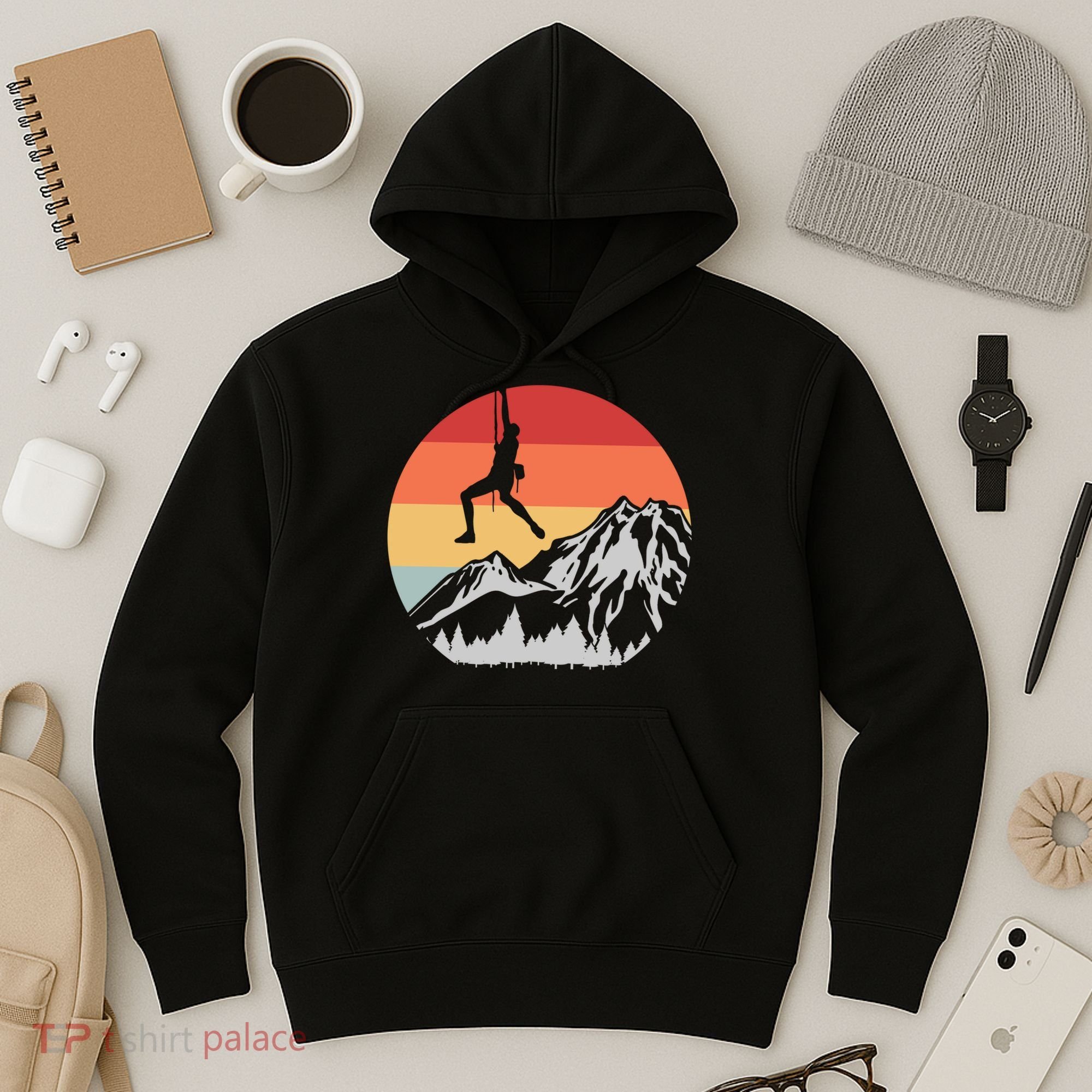 Climbing Mountain Climber Hiking Climb Funny Gift Hoodie