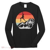 Climbing Mountain Climber Hiking Climb Funny Gift Long Sleeve Shirt thumb 0