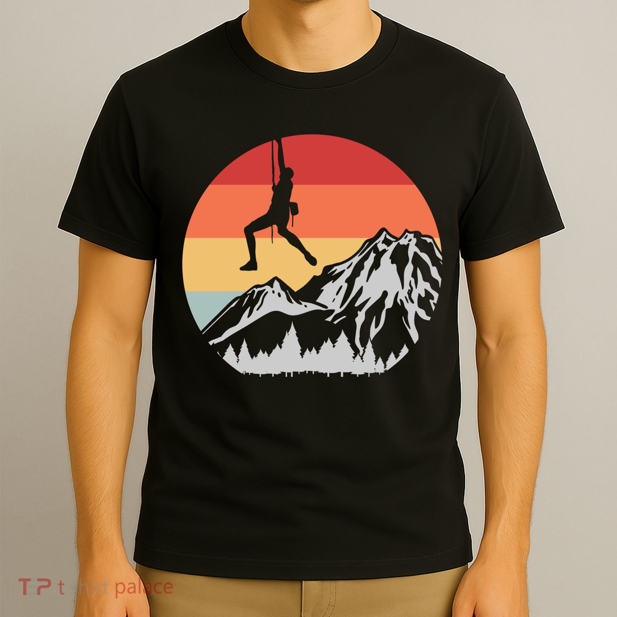 Climbing Mountain Climber Hiking Climb Funny Gift T-Shirt