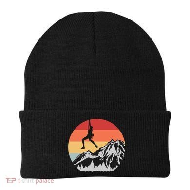 Climbing Mountain Climber Hiking Climb Funny Gift Beanie