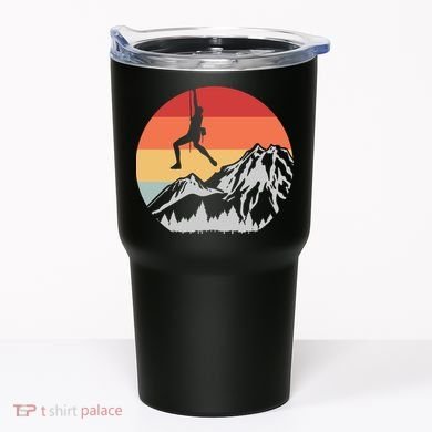 Climbing Mountain Climber Hiking Climb Funny Gift Tumbler