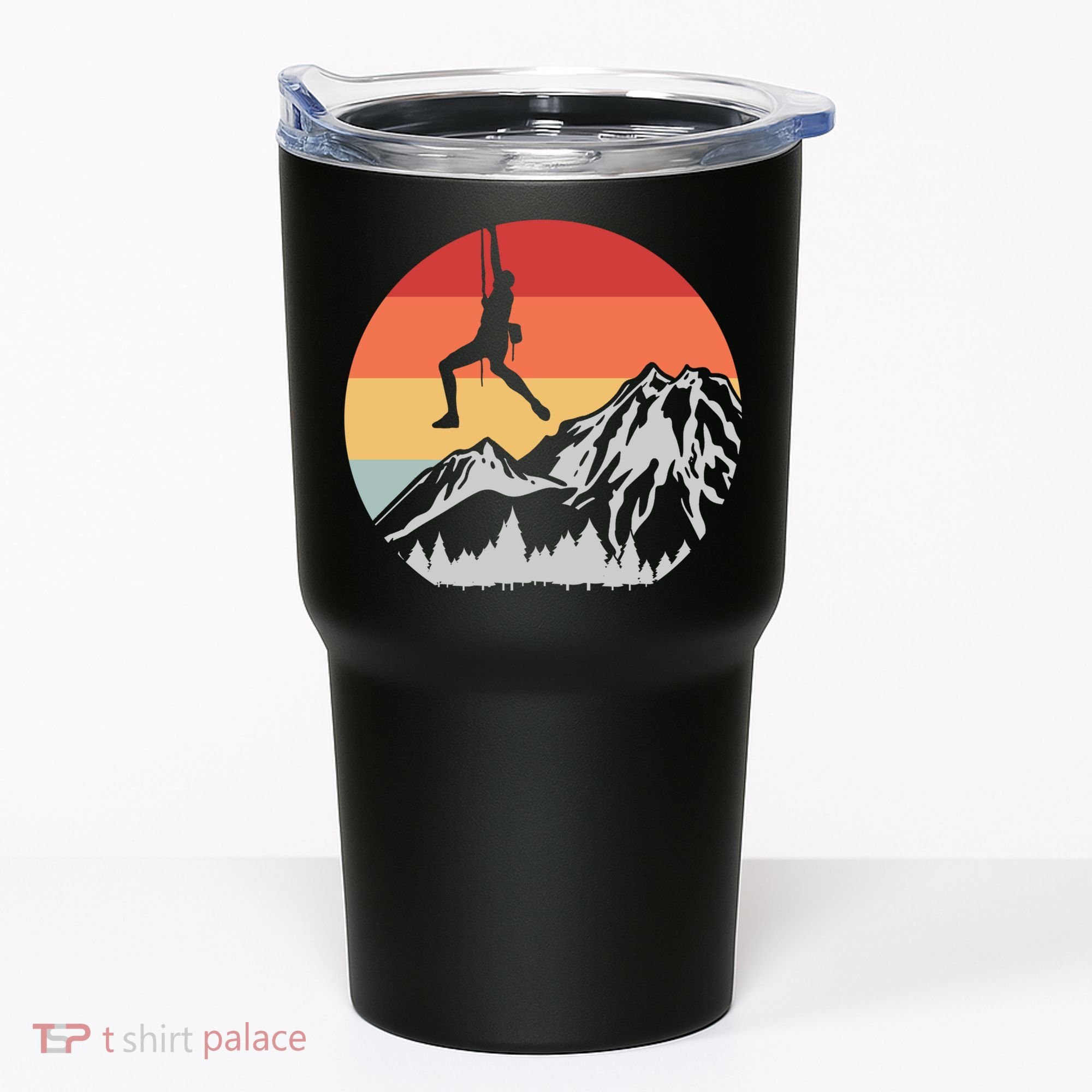 Climbing Mountain Climber Hiking Climb Funny Gift Tumbler