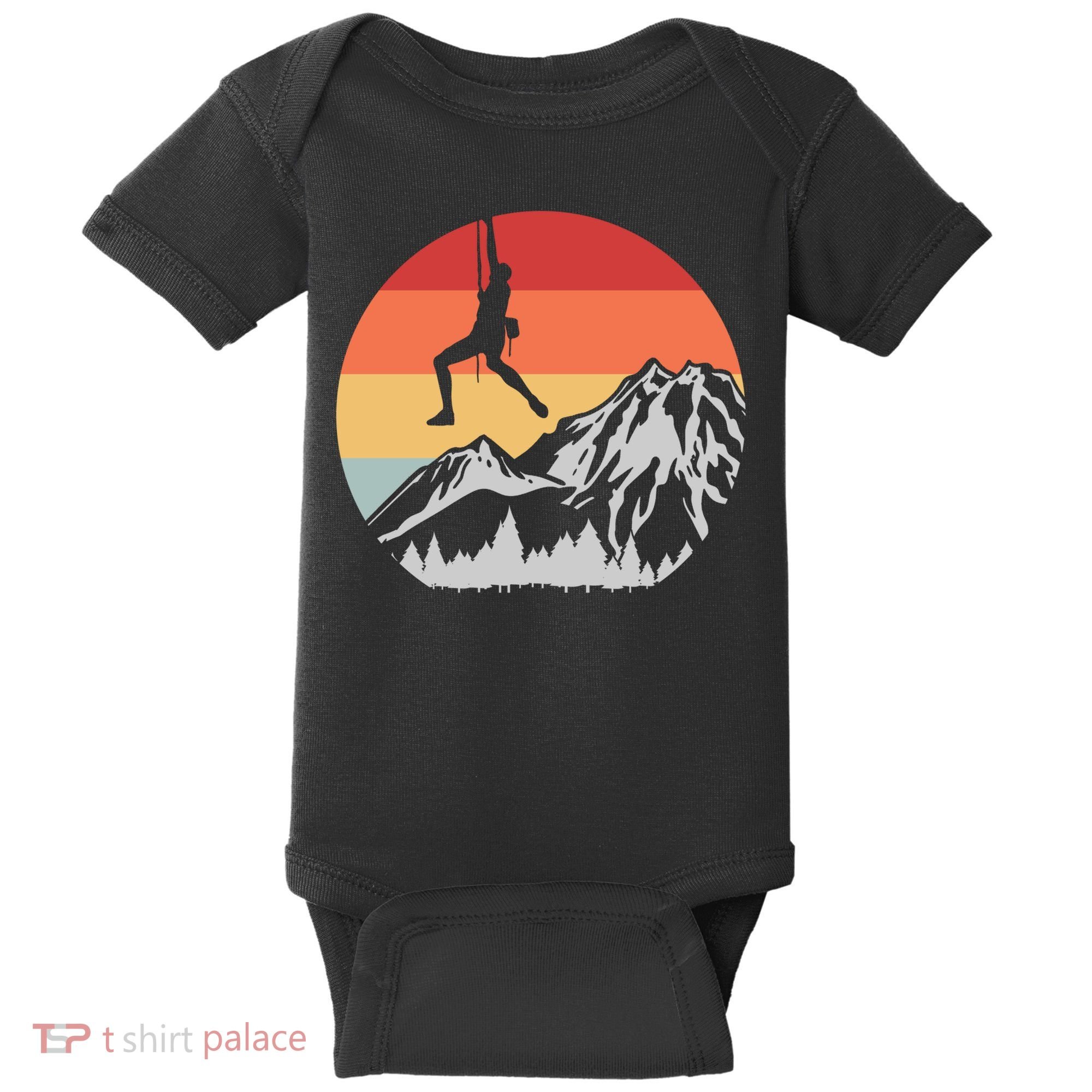 Climbing Mountain Climber Hiking Climb Funny Gift Baby Bodysuit