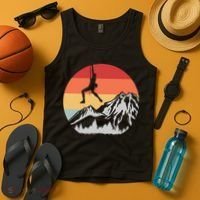 Climbing Mountain Climber Hiking Climb Funny Gift Tank Top thumb 4