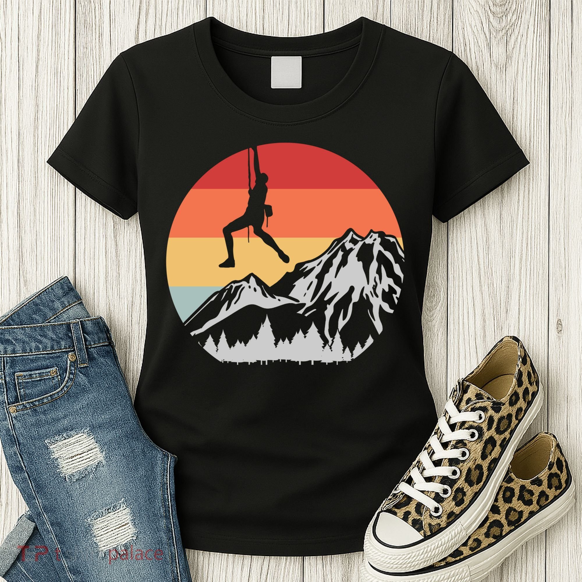 Climbing Mountain Climber Hiking Climb Funny Gift Women's T-Shirt