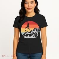 Climbing Mountain Climber Hiking Climb Funny Gift Women's T-Shirt thumb 4