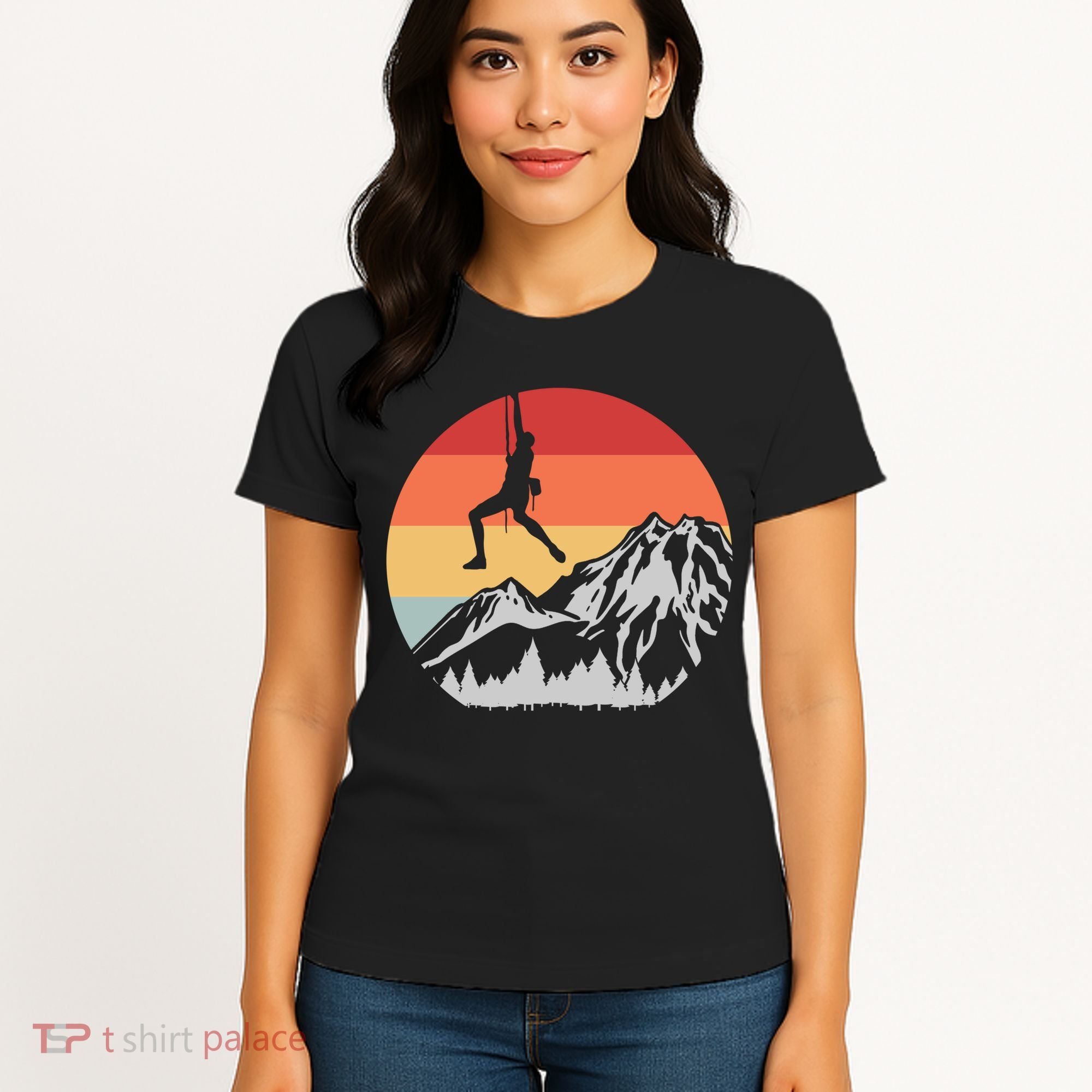 Climbing Mountain Climber Hiking Climb Funny Gift Women's T-Shirt