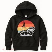 Climbing Mountain Climber Hiking Climb Funny Gift Kids Hoodie thumb 0