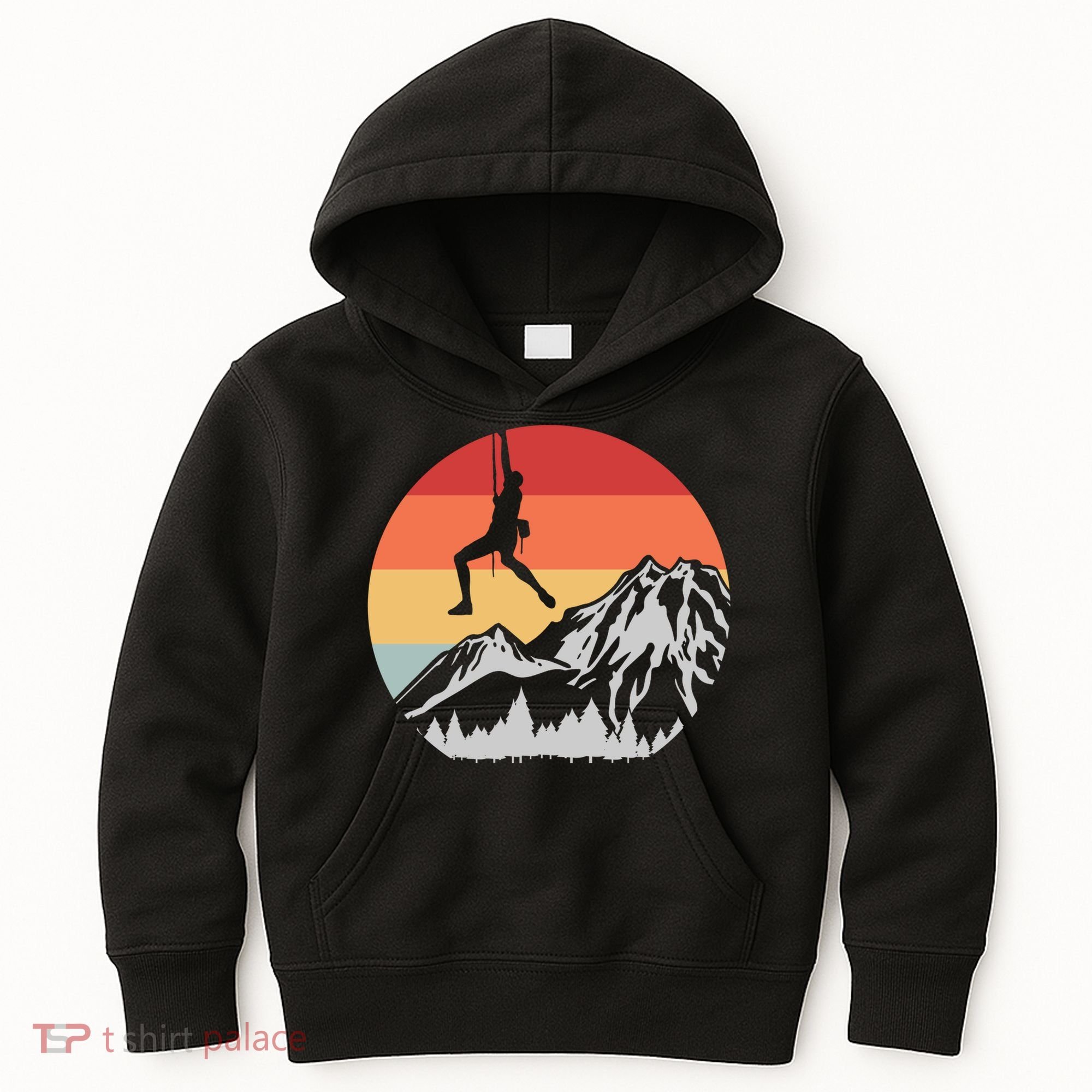 Climbing Mountain Climber Hiking Climb Funny Gift Kids Hoodie