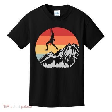 Climbing Mountain Climber Hiking Climb Funny Gift Kids T-Shirt