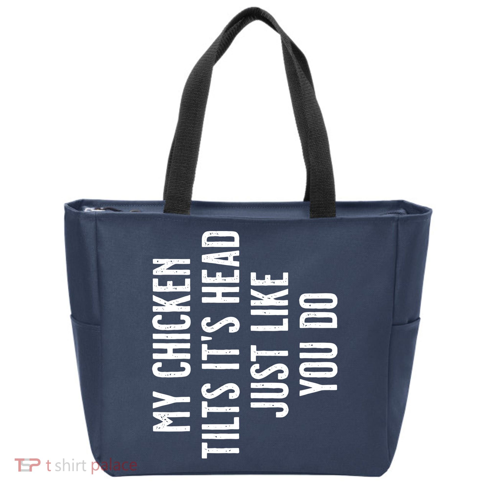 Chicken My Chicken Tilts Its Head Tote Bag
