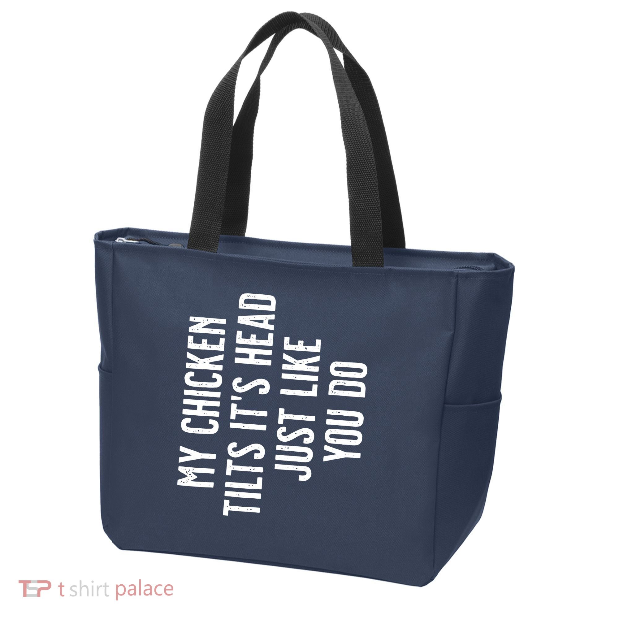 Chicken My Chicken Tilts Its Head Tote Bag