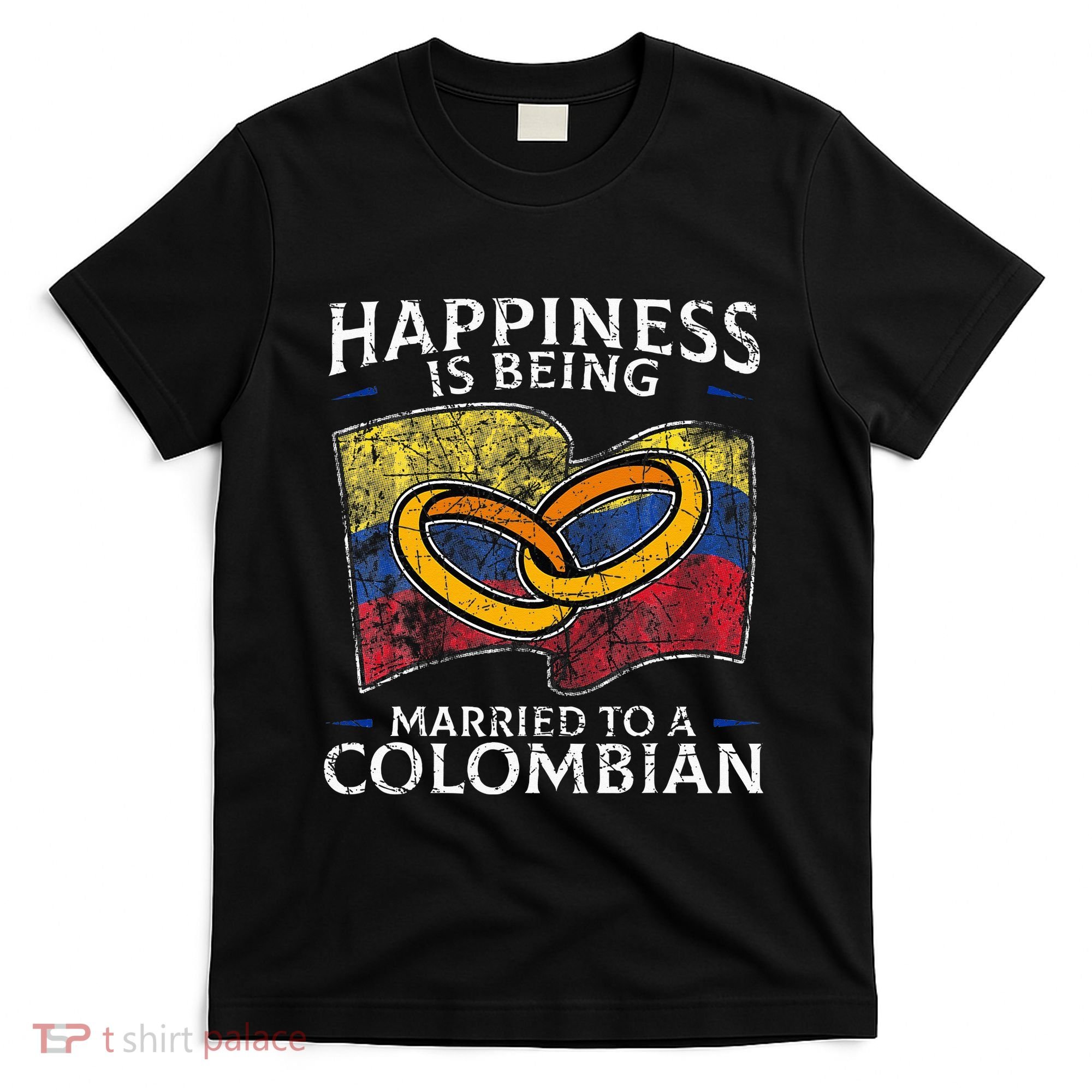 Colombia Marriage Colombian Heritage Married Flag Culture T-Shirt