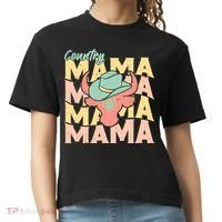 Country Mama Cowgirl Cute Mom Gift Comfort Colors Boxy T-Shirt thumb 0