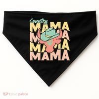 Country Mama Cowgirl Cute Mom Gift USA-Made Doggie Bandana thumb 0