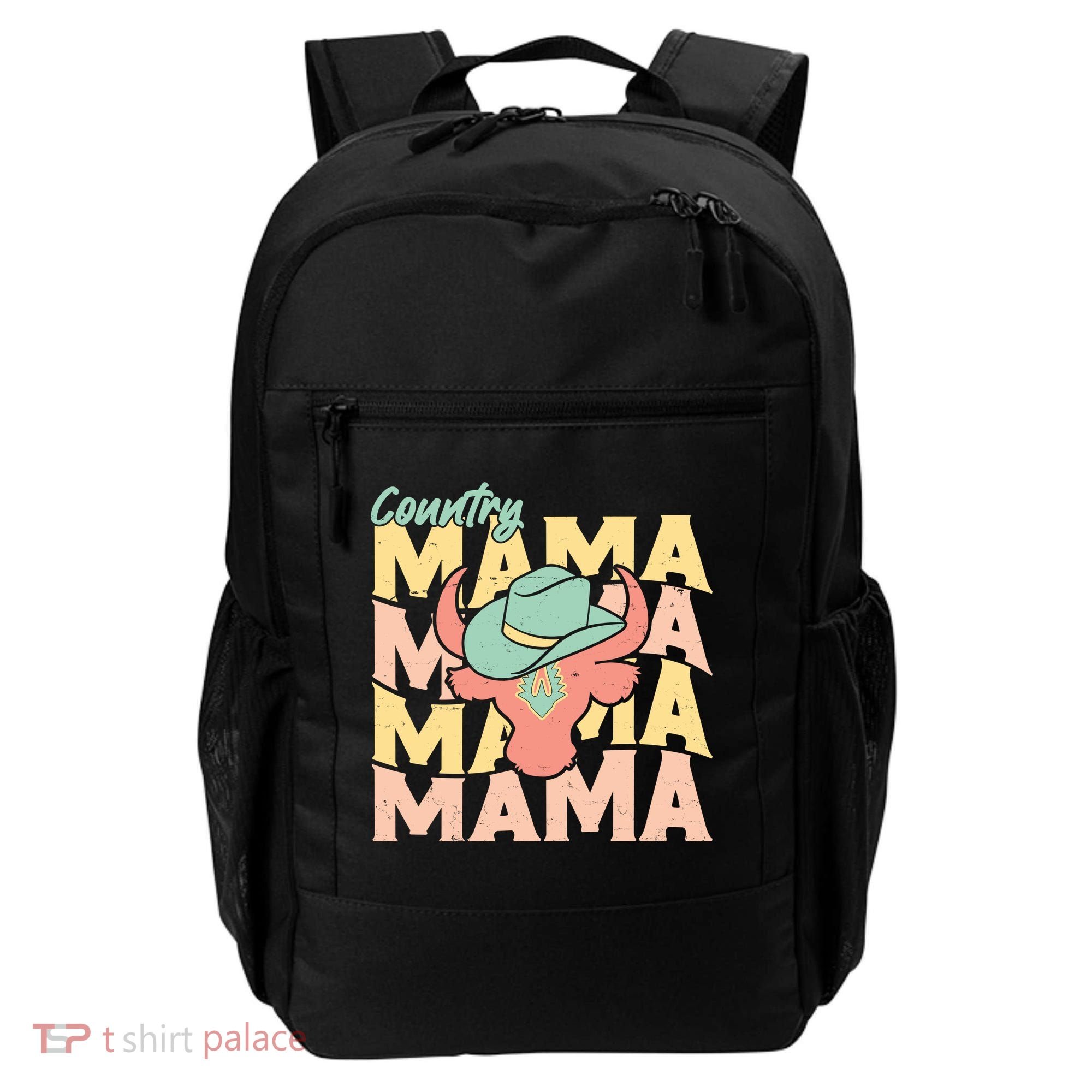 Country Mama Cowgirl Cute Mom Gift Backpack