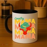 Country Mama Cowgirl Cute Mom Gift Coffee Mug thumb 4