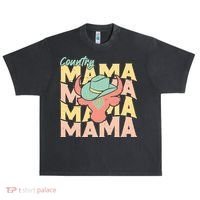 Country Mama Cowgirl Cute Mom Gift Urban Oversized Heavyweight T-Shirt thumb 0