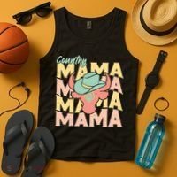 Country Mama Cowgirl Cute Mom Gift Tank Top thumb 4