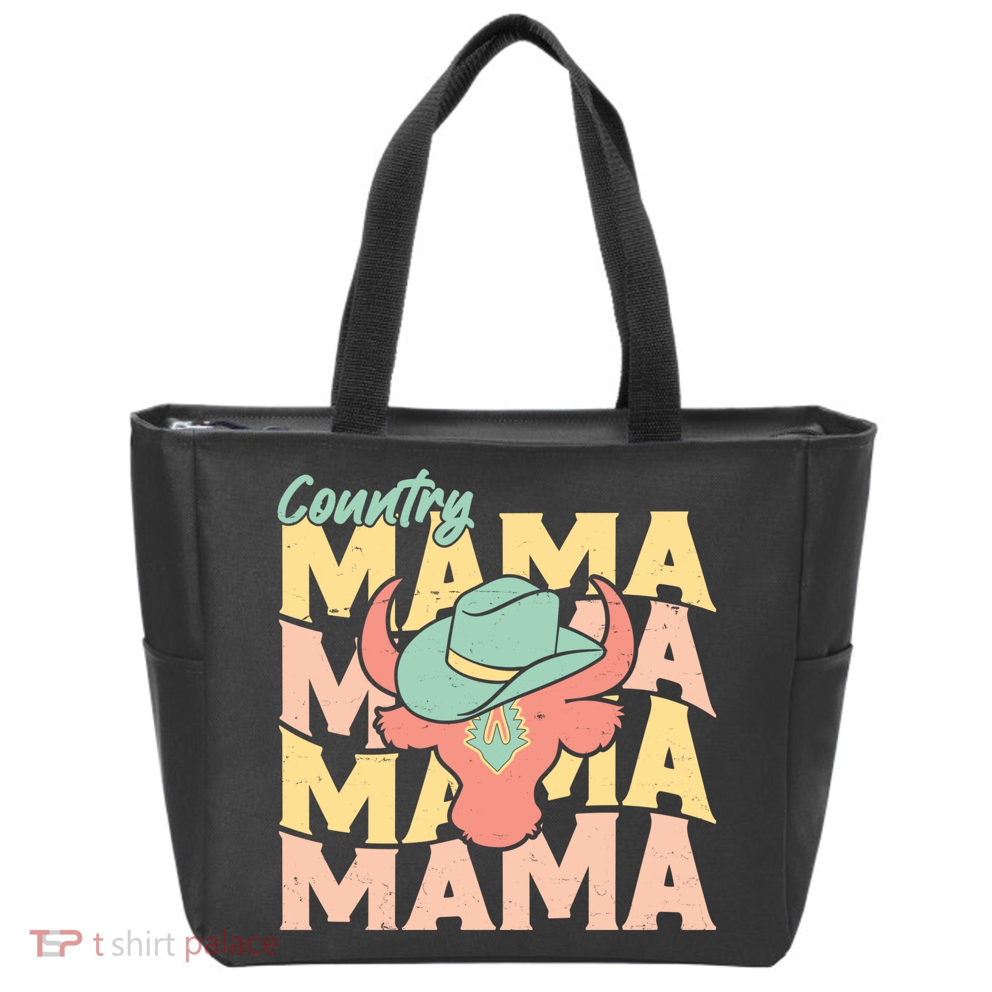 Country Mama Cowgirl Cute Mom Gift Tote Bag