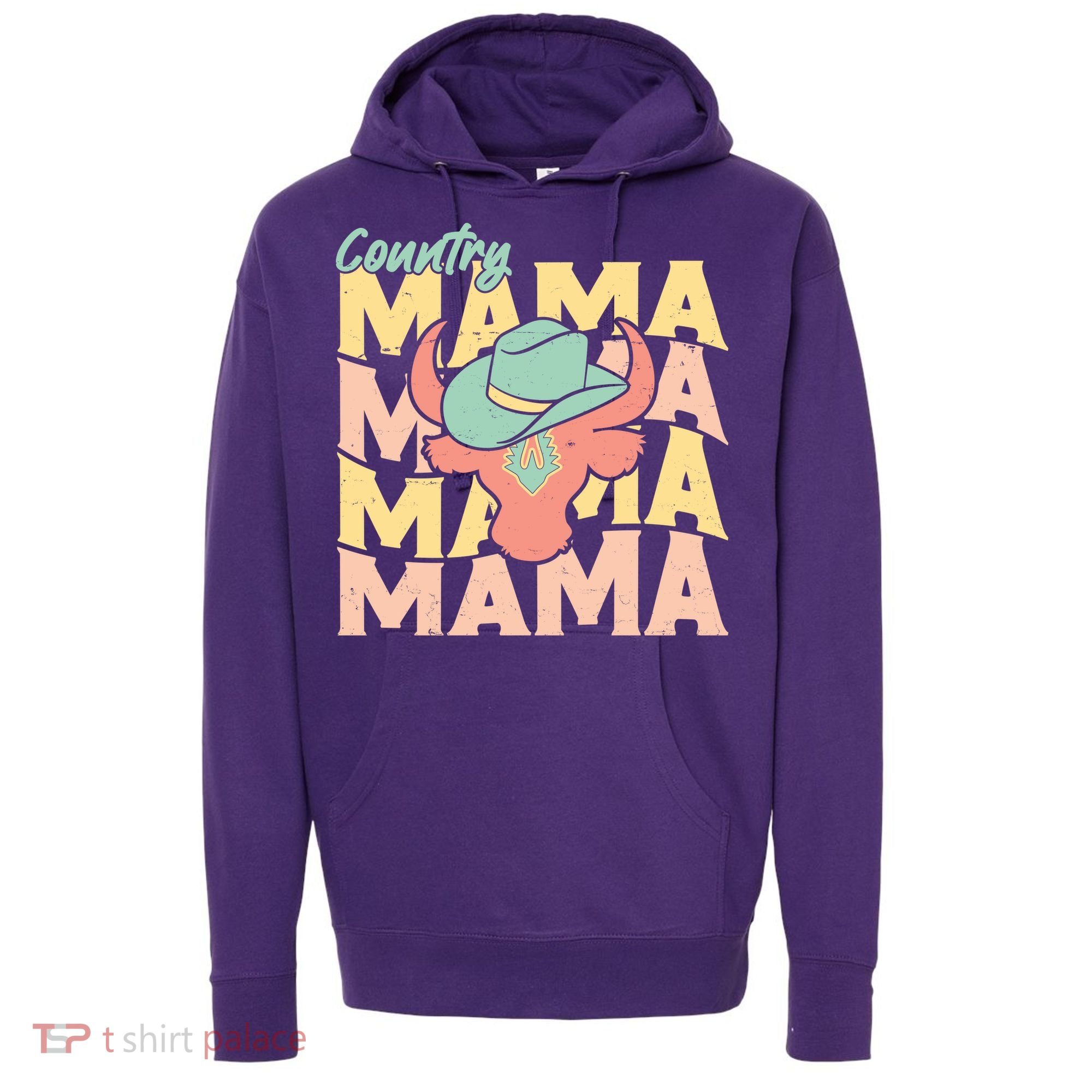 Country Mama Cowgirl Cute Mom Gift Hoodie