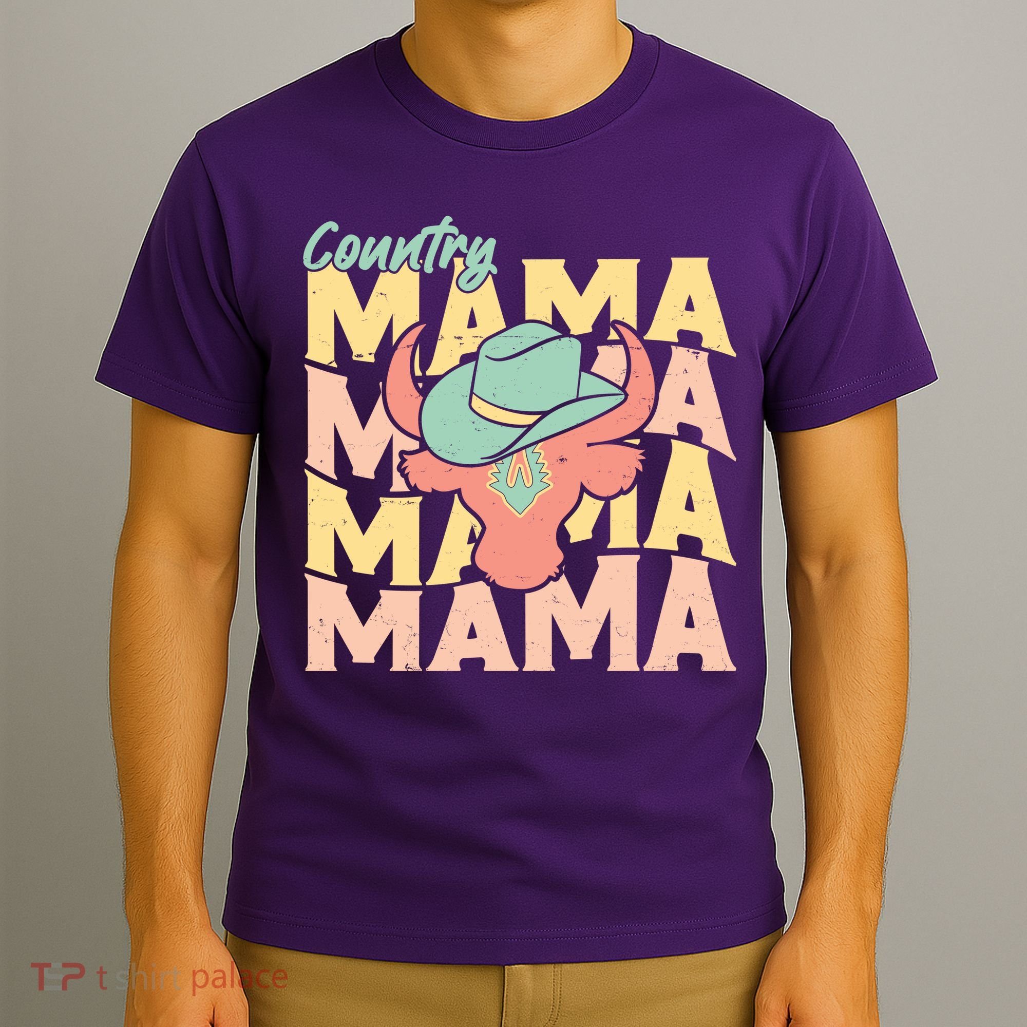 Country Mama Cowgirl Cute Mom Gift T-Shirt