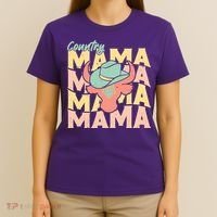 Country Mama Cowgirl Cute Mom Gift T-Shirt thumb 4