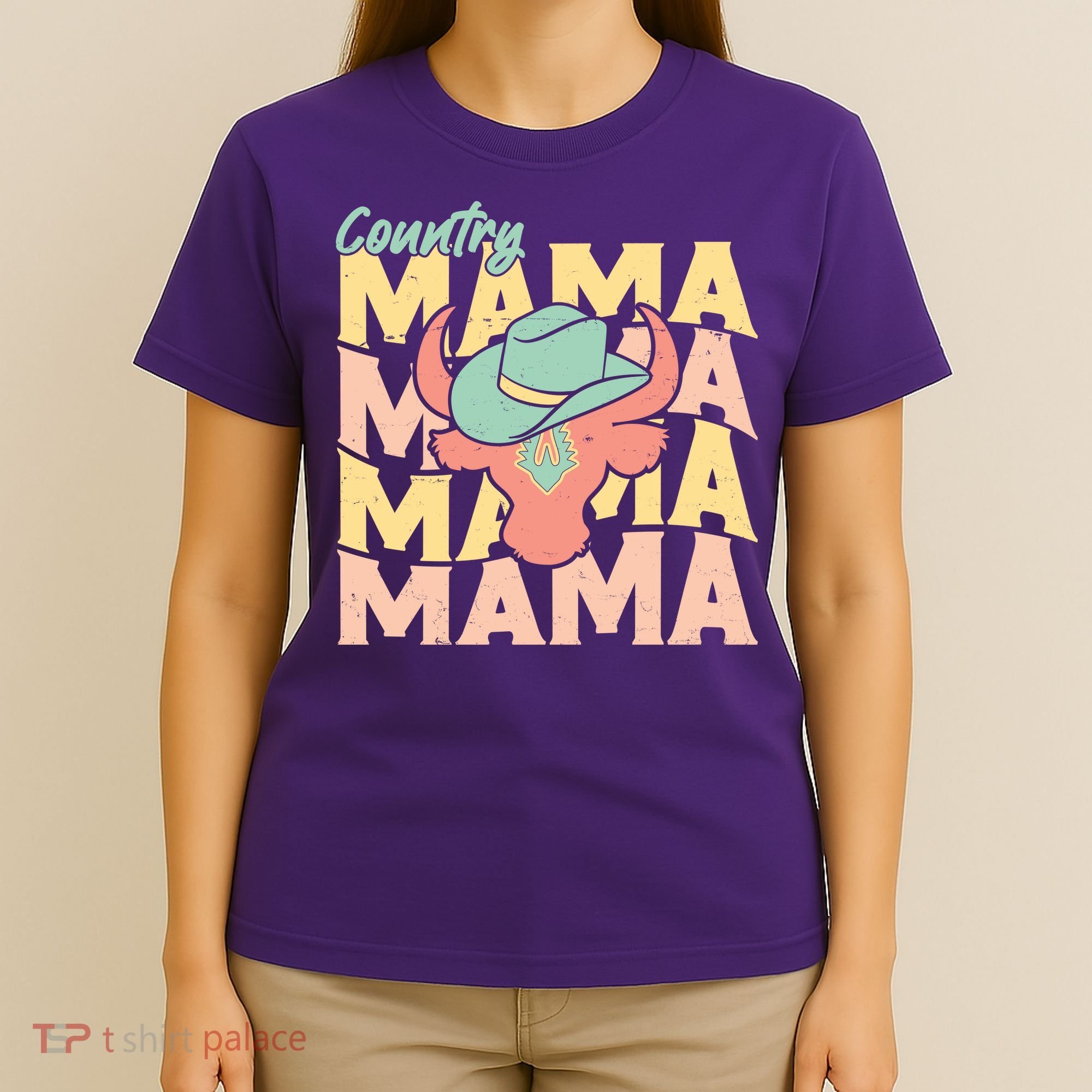 Country Mama Cowgirl Cute Mom Gift T-Shirt