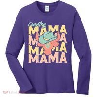 Country Mama Cowgirl Cute Mom Gift Women's Long Sleeve Shirt thumb 0